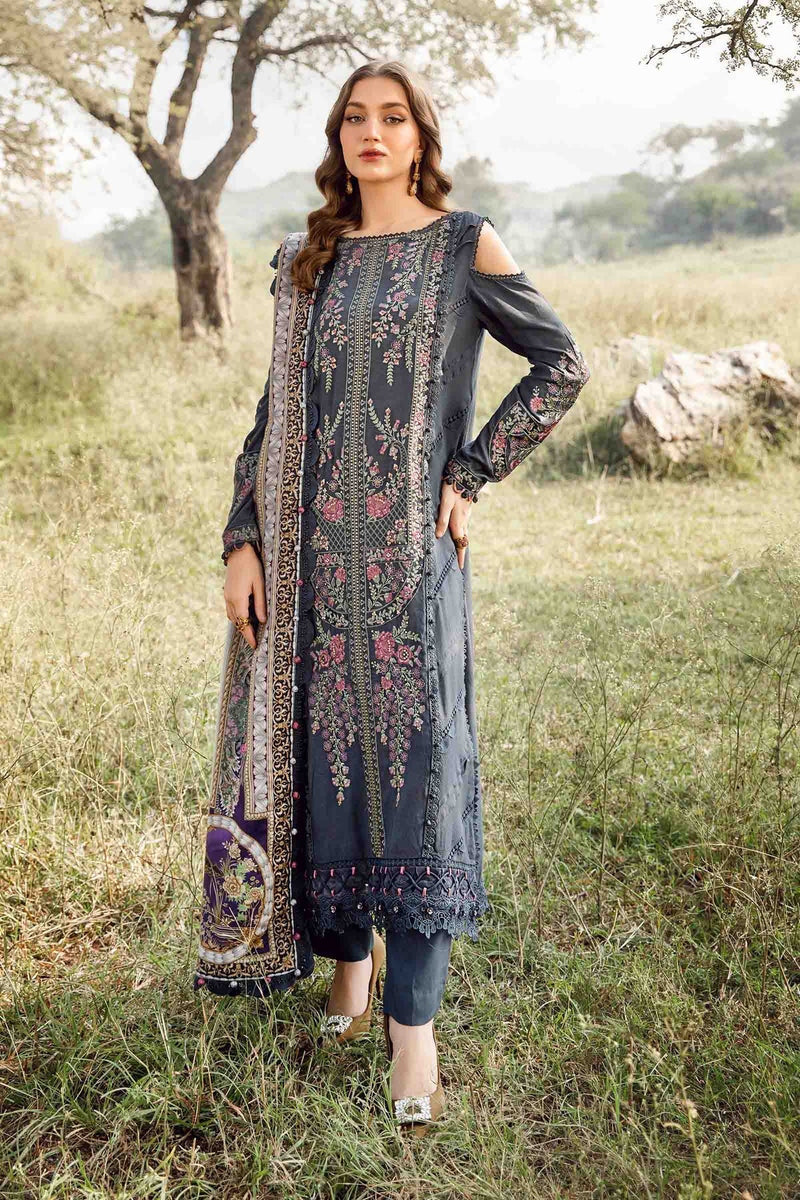 Maria B | M Prints Winter 24 | MPT-2406-A by Maria B - Designer Dress  - Type : Ladies Clothes - Available at Libayah - 100% Original 