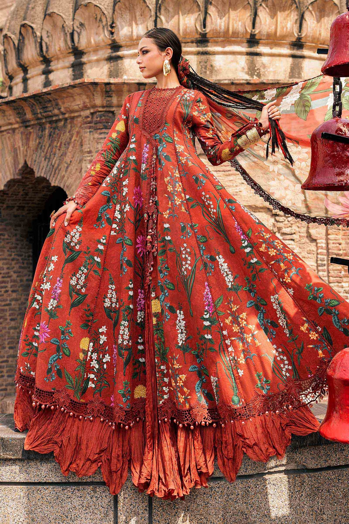 Maria B | M Prints Winter Fall 2026 | MPT-3106-B by Maria B - Designer Dress  - Type : Ladies Clothes - Available at Libayah - 100% Original 