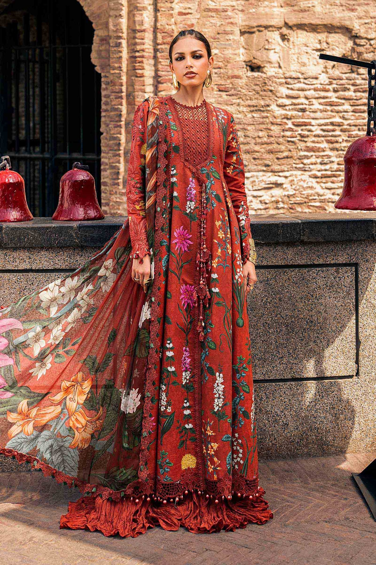 Maria B | M Prints Winter Fall 2026 | MPT-3106-B by Maria B - Designer Dress  - Type : Ladies Clothes - Available at Libayah - 100% Original 