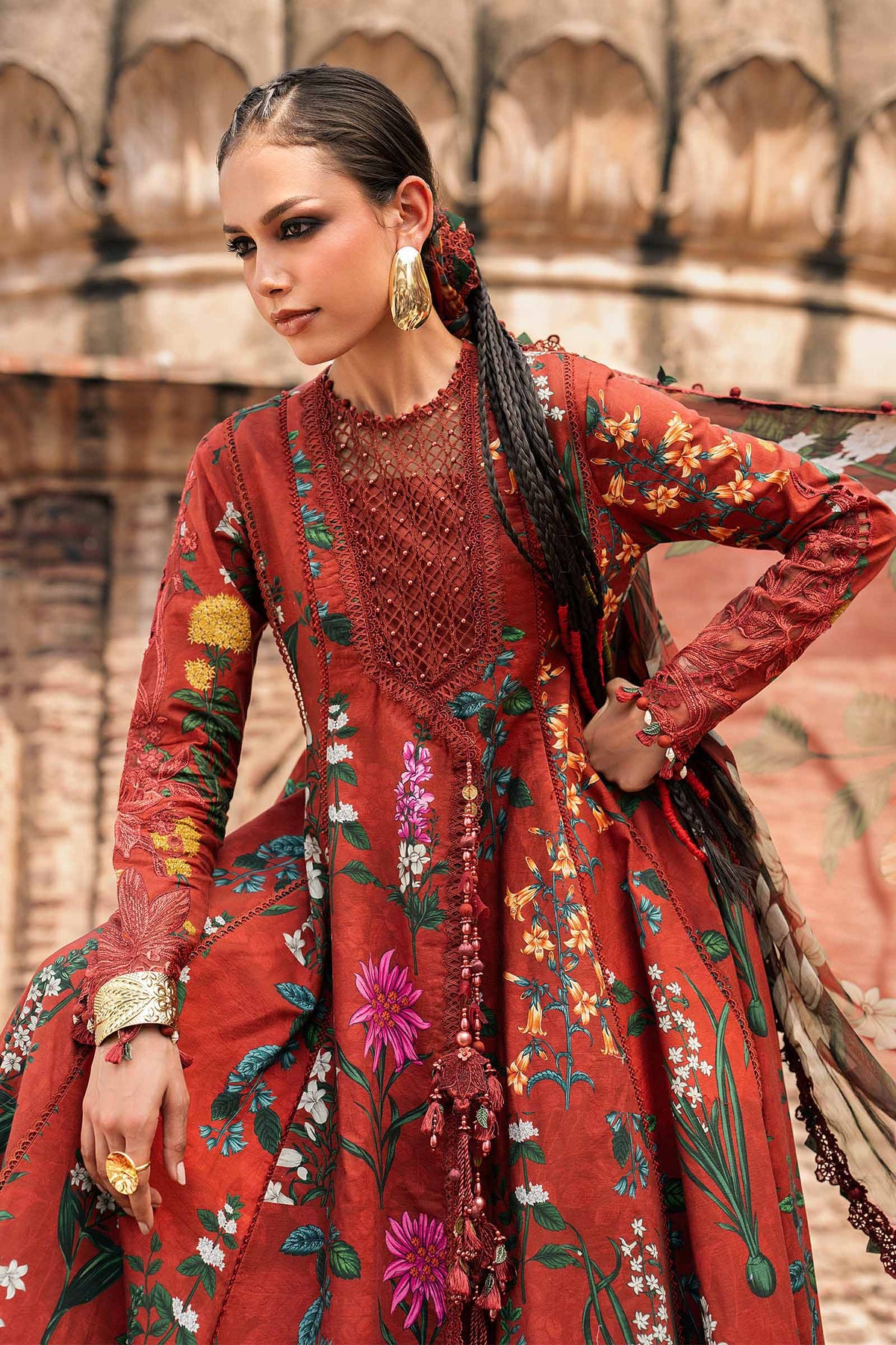 Maria B | M Prints Winter Fall 2026 | MPT-3106-B by Maria B - Designer Dress  - Type : Ladies Clothes - Available at Libayah - 100% Original 