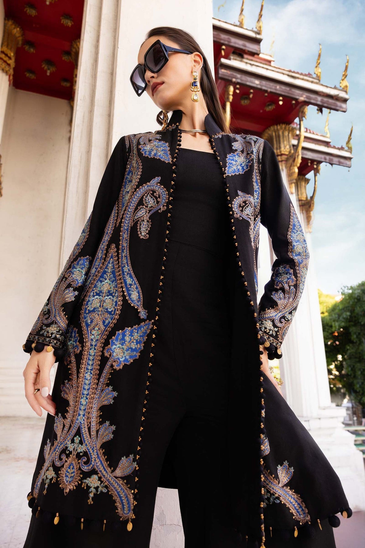 Prints Winter 25 |MPT-2806-B by Maria B - Designer Dress  - Type : Ladies Clothes - Available at Libayah - 100% Original 