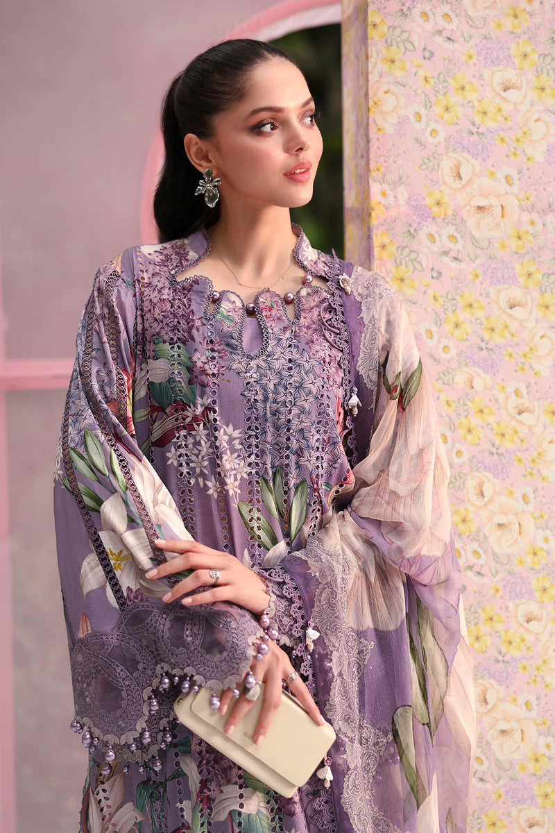 Maria B | M Prints 26 | MPT-3006-B by Maria B - Designer Dress  - Type : Ladies Clothes - Available at Libayah - 100% Original 