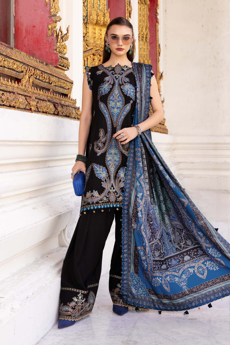 Prints Winter 25 |MPT-2806-B by Maria B - Designer Dress  - Type : Ladies Clothes - Available at Libayah - 100% Original 