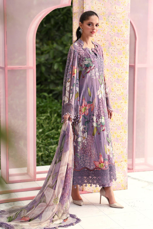 Maria B | M Prints 26 | MPT-3006-B by Maria B - Designer Dress  - Type : Ladies Clothes - Available at Libayah - 100% Original 