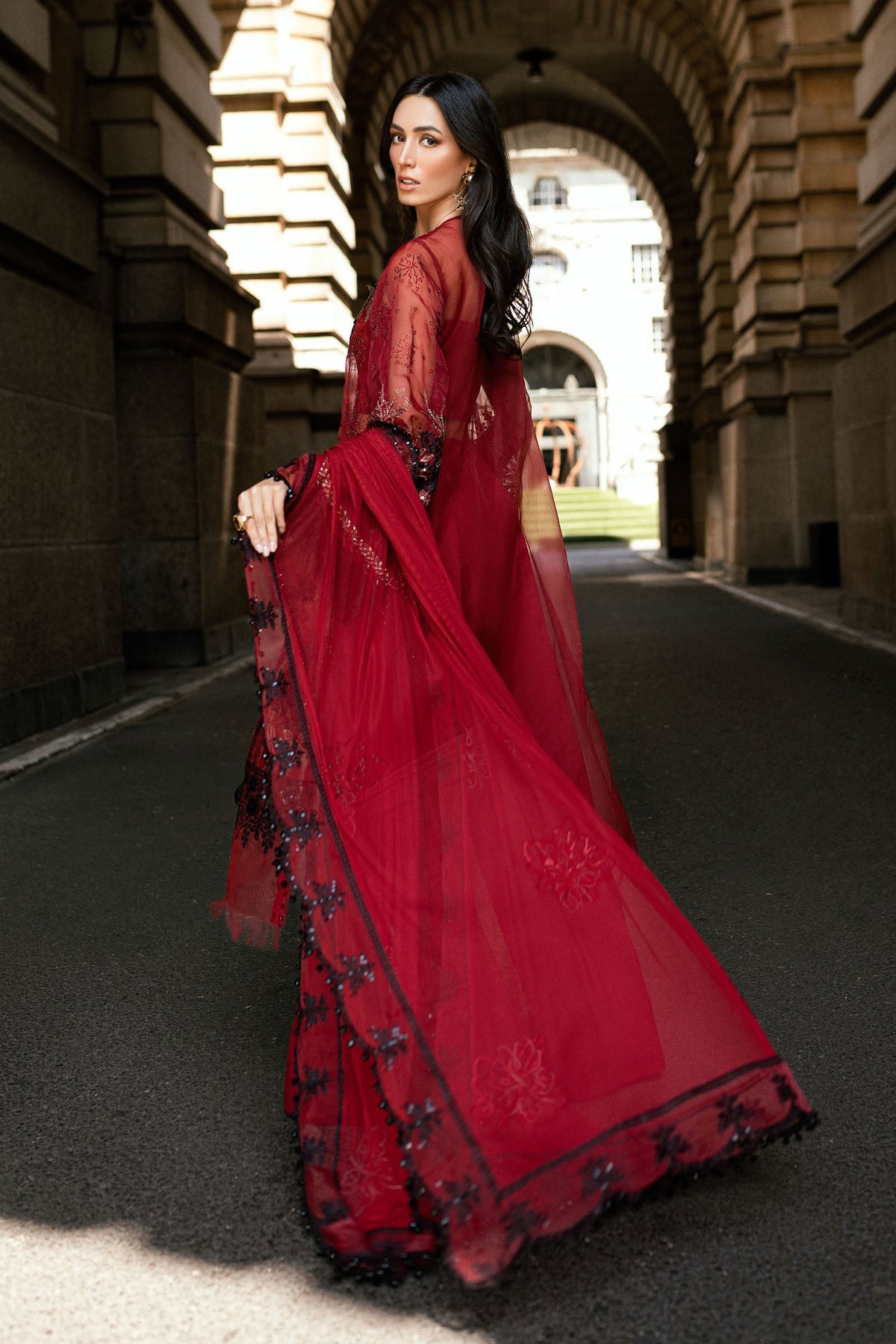 Maria B | Soiree Formals 25 | WF-09-06 by Maria B - Designer Dress - Type : Ladies Clothes - Available at Libayah - 100% Original 