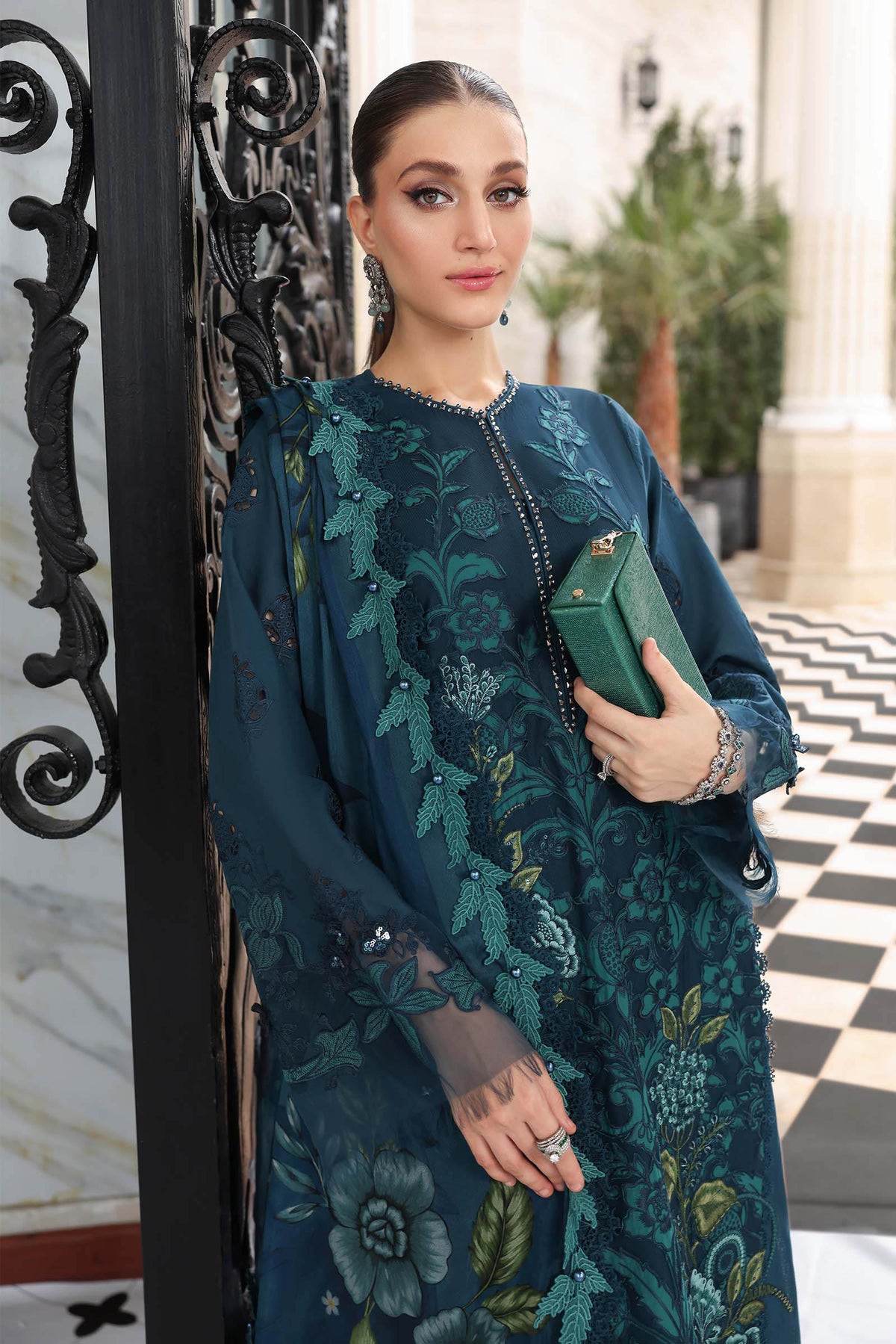 Maria B | luxury Lawn 26 | EL-26-06 by Maria B - Designer Dress  - Type : Ladies Clothes - Available at Libayah - 100% Original 