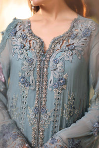 Maria b | Chiffon Formals 26 | MPC-26-106-Slate Blue by Maria B - Designer Dress  - Type : Ladies Clothes - Available at Libayah - 100% Original 