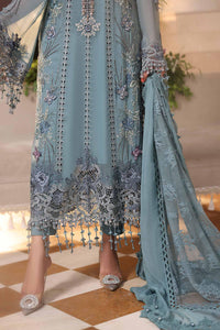 Maria b | Chiffon Formals 26 | MPC-26-106-Slate Blue by Maria B - Designer Dress  - Type : Ladies Clothes - Available at Libayah - 100% Original 