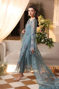 Maria b | Chiffon Formals 26 | MPC-26-106-Slate Blue by Maria B - Designer Dress  - Type : Ladies Clothes - Available at Libayah - 100% Original 