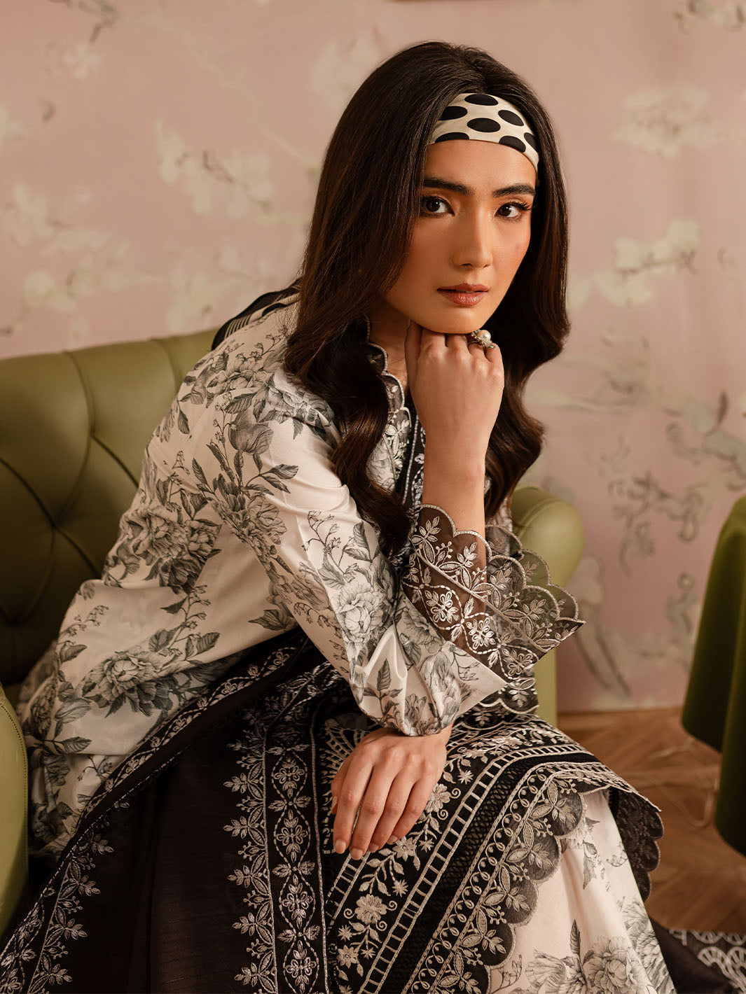 Mahnur | Leila Printkari Edit 25 |LP - 06 by Mahnur - Designer Dress - Type: Ladies Clothes - Available at Libayah - 100% Original