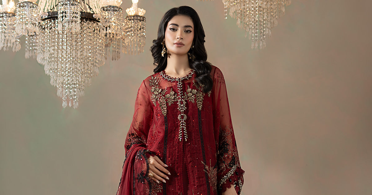 Maria B | Soiree Formals | WFS-09-06 by Maria B - Designer Dress - Type : Ladies Clothes - Available at Libayah - 100% Original 