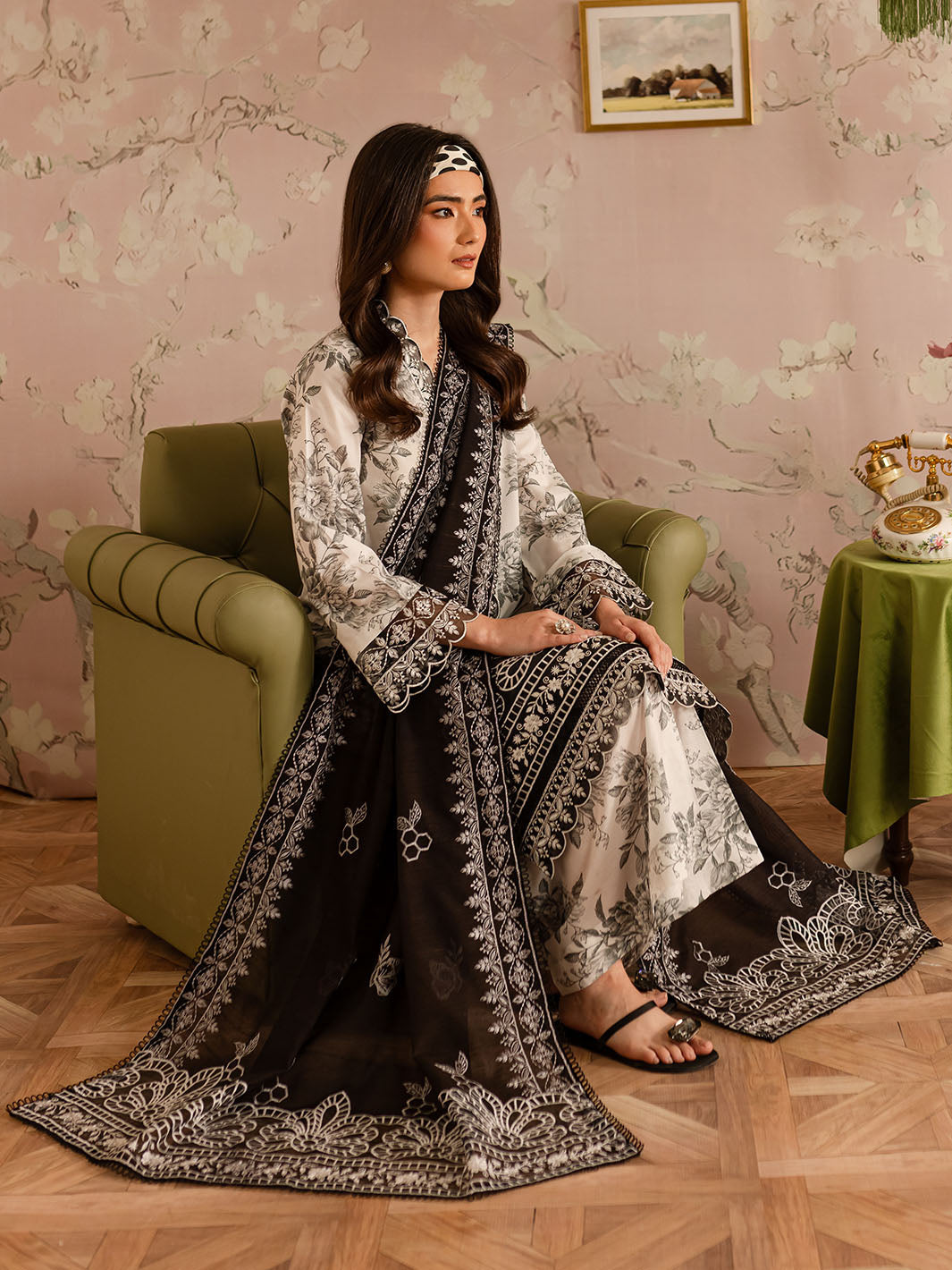 Mahnur | Leila Printkari Edit 25 |LP - 06 by Mahnur - Designer Dress - Type: Ladies Clothes - Available at Libayah - 100% Original