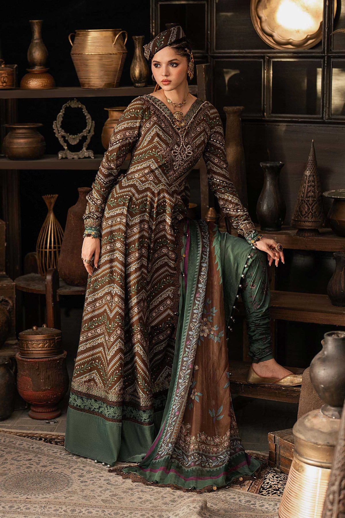 Maria B | M Prints Winter Fall 2026 | MPT-3107-A by Maria B - Designer Dress  - Type : Ladies Clothes - Available at Libayah - 100% Original 
