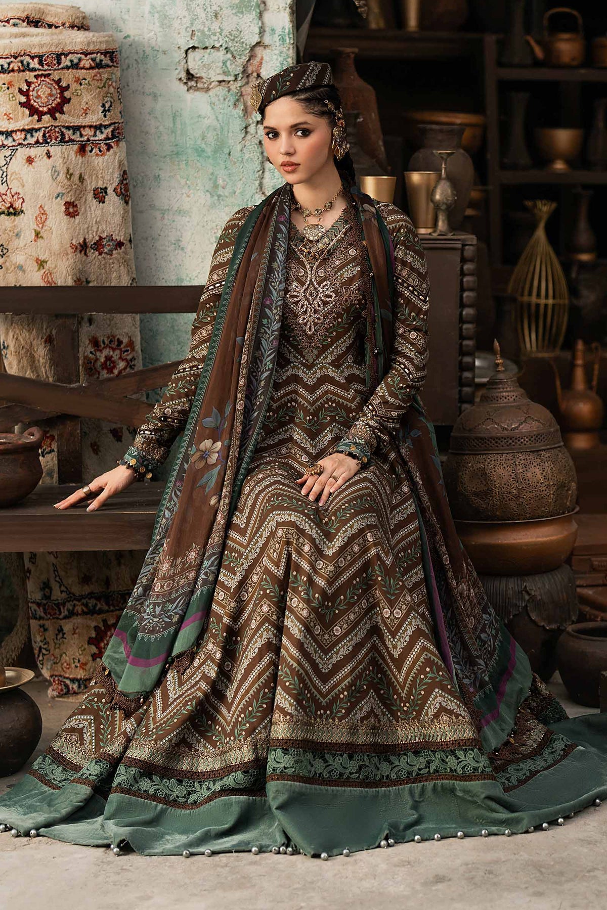 Maria B | M Prints Winter Fall 2026 | MPT-3107-A by Maria B - Designer Dress  - Type : Ladies Clothes - Available at Libayah - 100% Original 