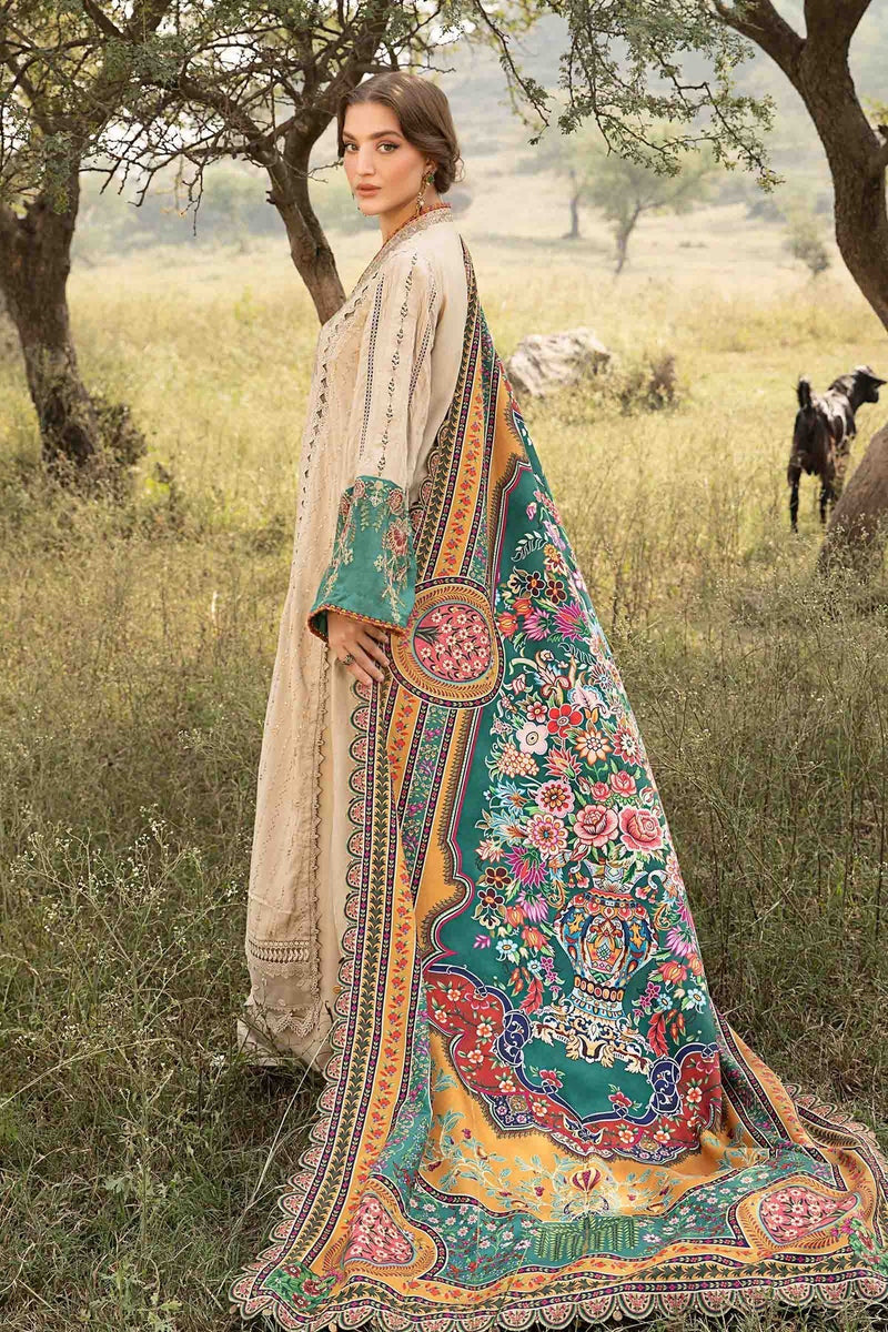 Maria B | M Prints Winter 24 | MPT-2407-A by Maria B - Designer Dress  - Type : Ladies Clothes - Available at Libayah - 100% Original 