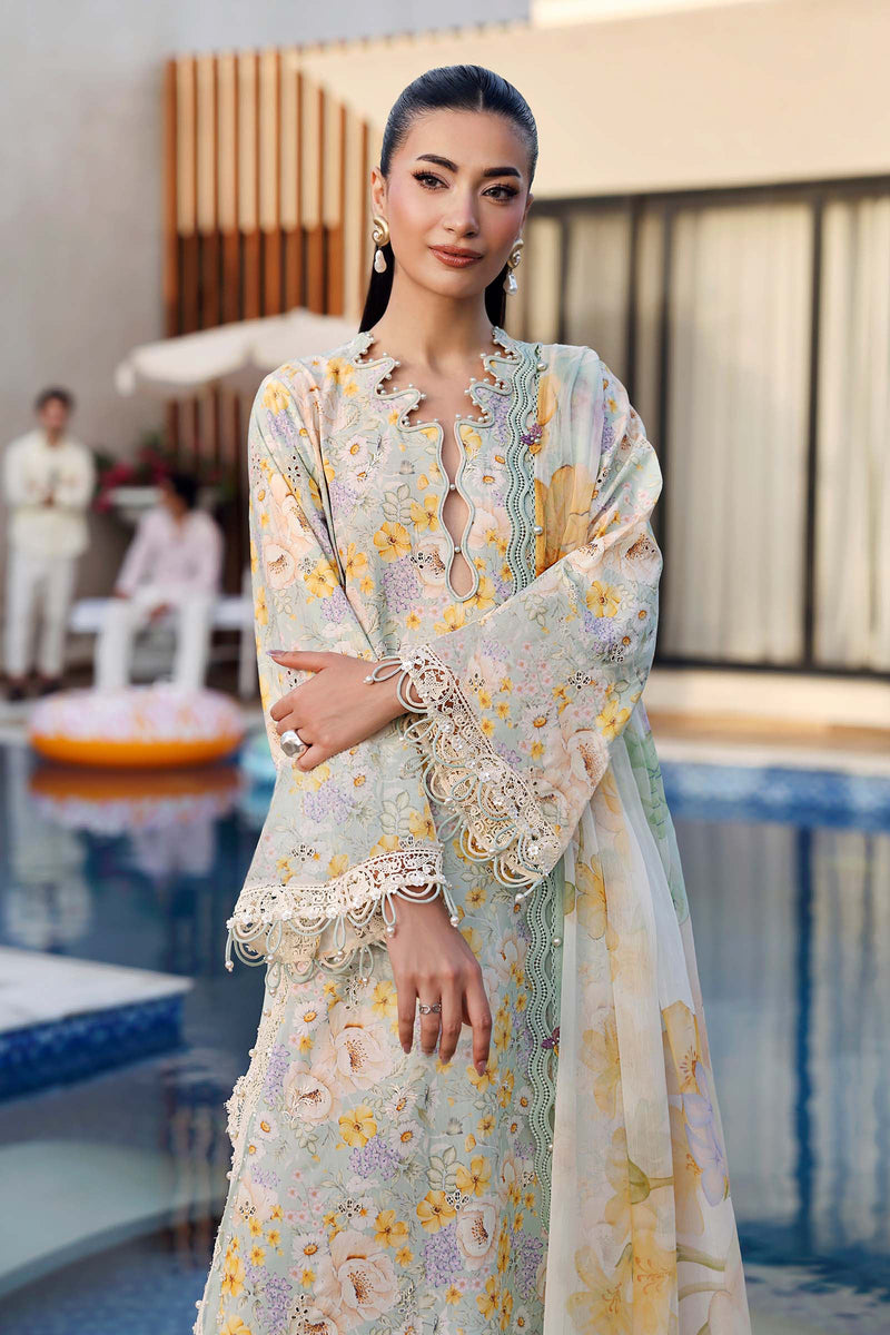 Maria B | M Prints 26 | MPT-3007-A by Maria B - Designer Dress  - Type : Ladies Clothes - Available at Libayah - 100% Original 