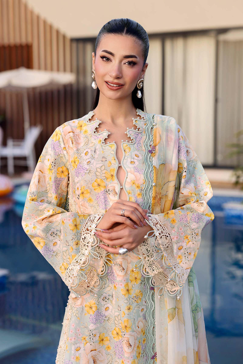 Maria B | M Prints 26 | MPT-3007-A by Maria B - Designer Dress  - Type : Ladies Clothes - Available at Libayah - 100% Original 