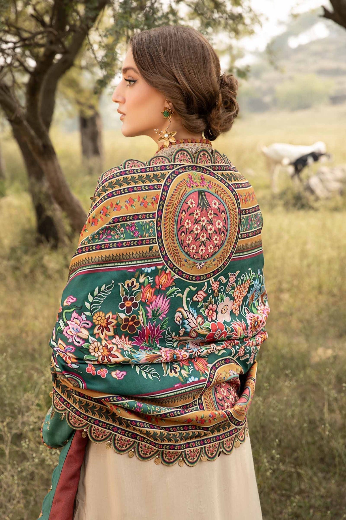 Maria B | M Prints Winter 24 | MPT-2407-A by Maria B - Designer Dress  - Type : Ladies Clothes - Available at Libayah - 100% Original 