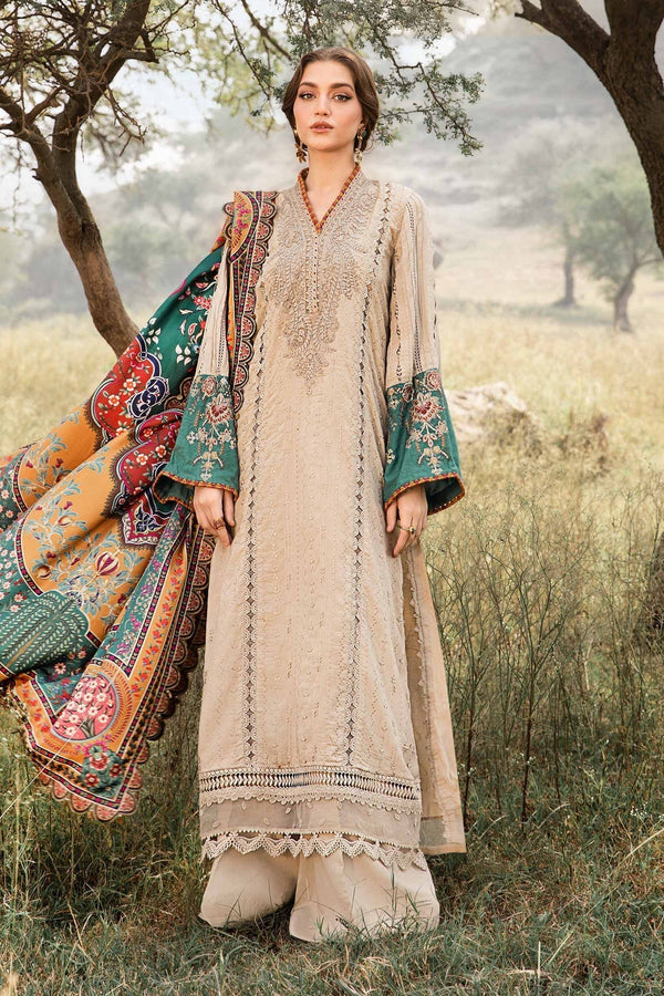 Maria B | M Prints Winter 24 | MPT-2407-A by Maria B - Designer Dress  - Type : Ladies Clothes - Available at Libayah - 100% Original 