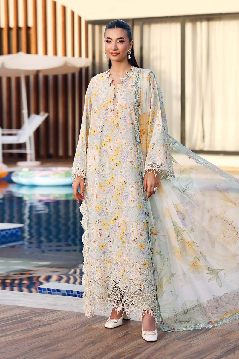 Maria B | M Prints 26 | MPT-3007-A by Maria B - Designer Dress  - Type : Ladies Clothes - Available at Libayah - 100% Original 