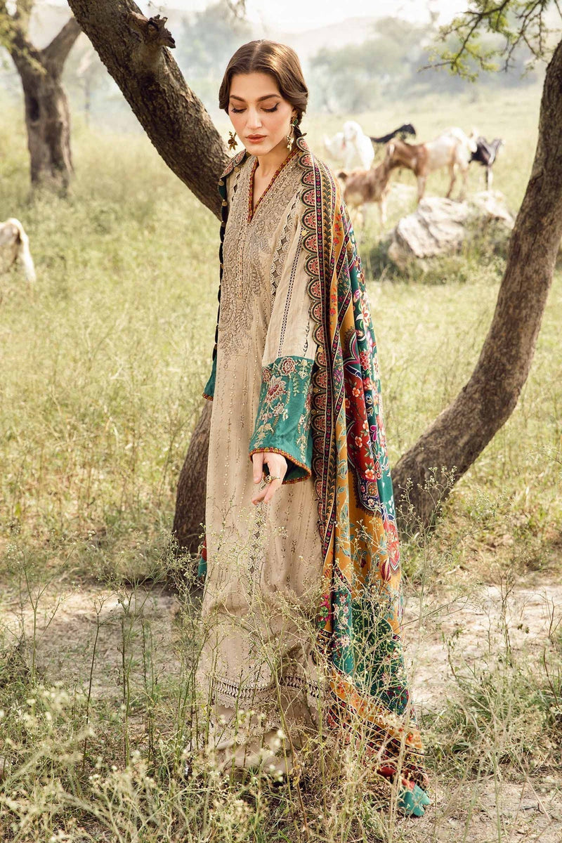 Maria B | M Prints Winter 24 | MPT-2407-A by Maria B - Designer Dress  - Type : Ladies Clothes - Available at Libayah - 100% Original 