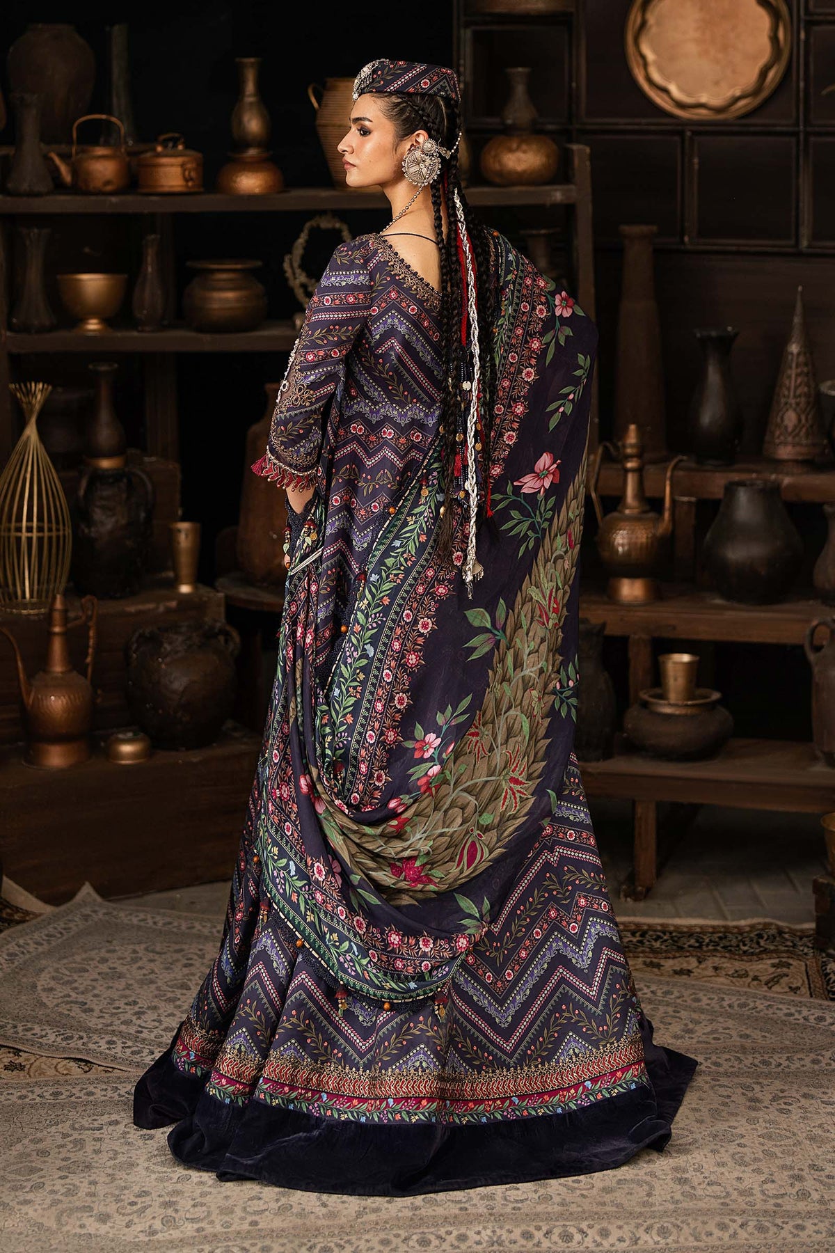 Maria B | M Prints Winter Fall 2026 | MPT-3107-B by Maria B - Designer Dress  - Type : Ladies Clothes - Available at Libayah - 100% Original 