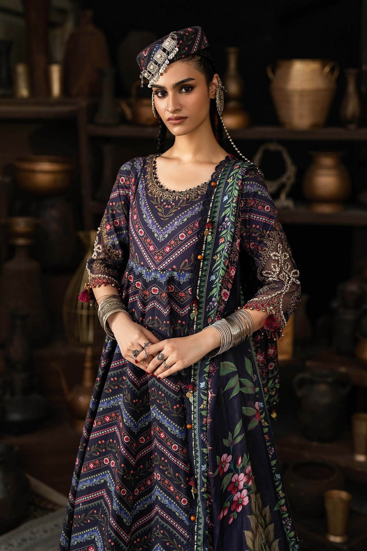 Maria B | M Prints Winter Fall 2026 | MPT-3107-B by Maria B - Designer Dress  - Type : Ladies Clothes - Available at Libayah - 100% Original 