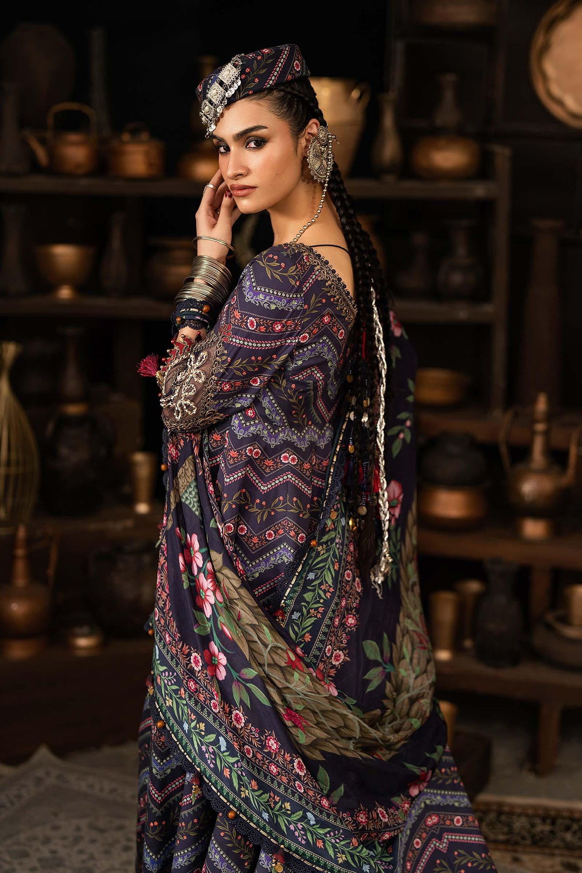 Maria B | M Prints Winter Fall 2026 | MPT-3107-B by Maria B - Designer Dress  - Type : Ladies Clothes - Available at Libayah - 100% Original 