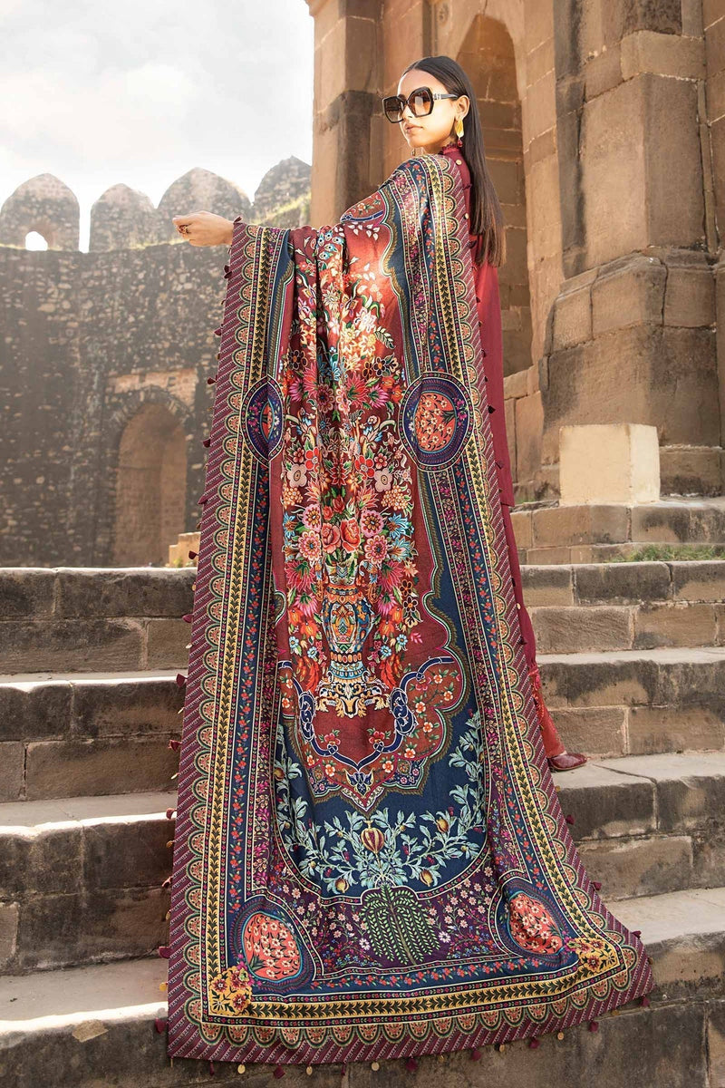 Maria B | M Prints Winter 24 | MPT-2407-B by Maria B - Designer Dress  - Type : Ladies Clothes - Available at Libayah - 100% Original 