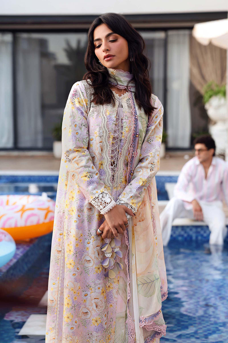 Maria B | M Prints 26 | MPT-3007-B by Maria B - Designer Dress  - Type : Ladies Clothes - Available at Libayah - 100% Original 