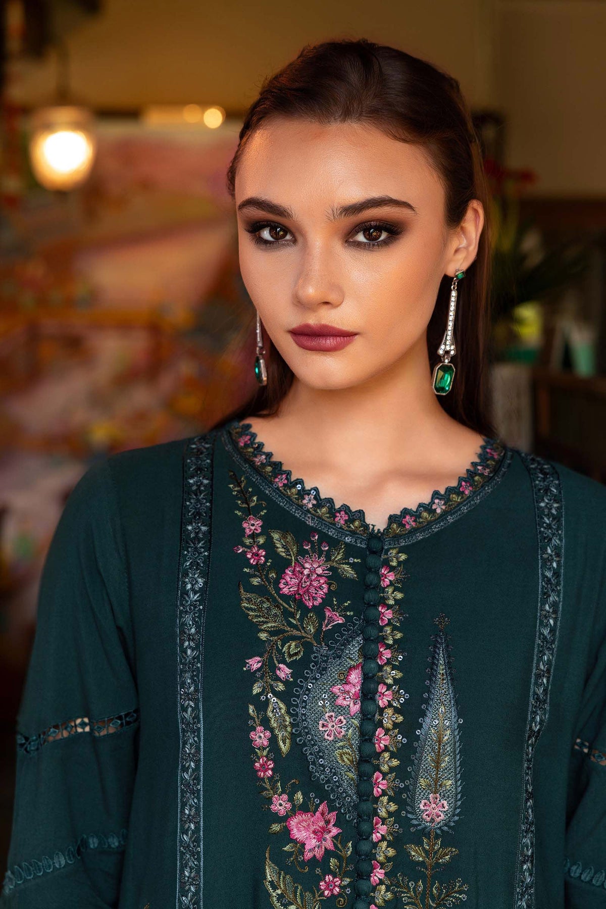 Maria B | M Prints Winter 25 | MPT-2807-B by Maria B - Designer Dress  - Type : Ladies Clothes - Available at Libayah - 100% Original 