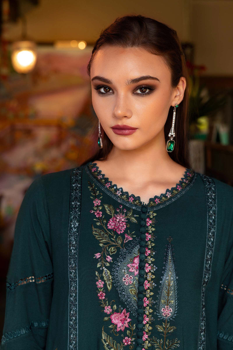 Maria B | M Prints Winter 25 | MPT-2807-B by Maria B - Designer Dress  - Type : Ladies Clothes - Available at Libayah - 100% Original 