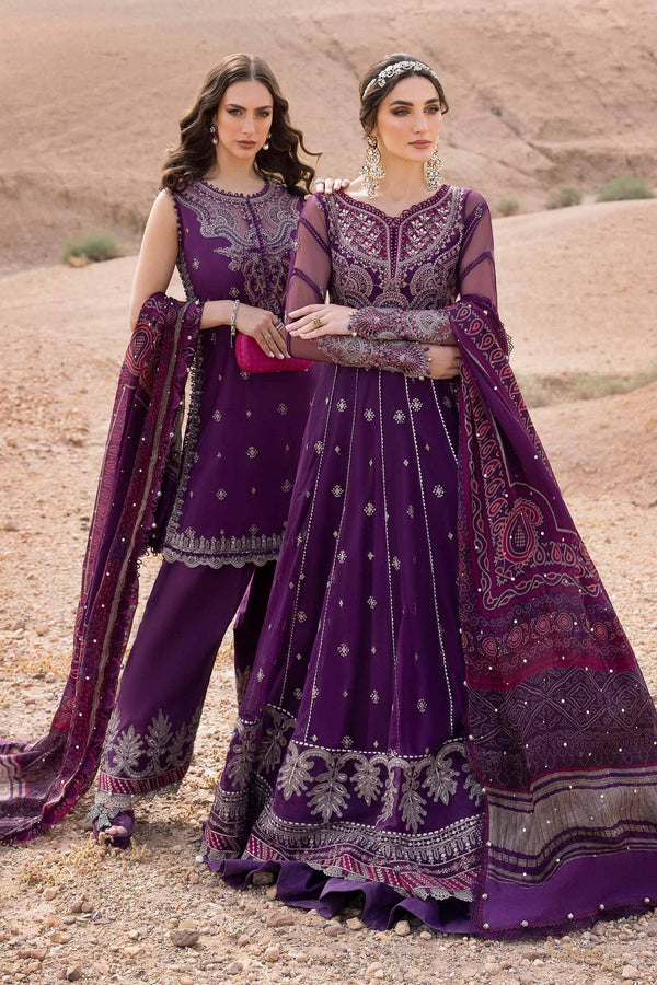 Maria B | Luxury Lawn 25 | D-2507-B by Maria B - Designer Dress - Type: Ladies Clothes - Available at Libayah - 100% Original