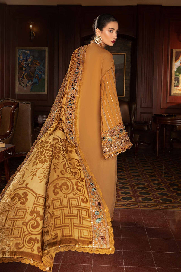 Maria B | Winter Luxe 24 | Velvet DL-1207 by Maria B - Designer Dress  - Type : Ladies Clothes - Available at Libayah - 100% Original 