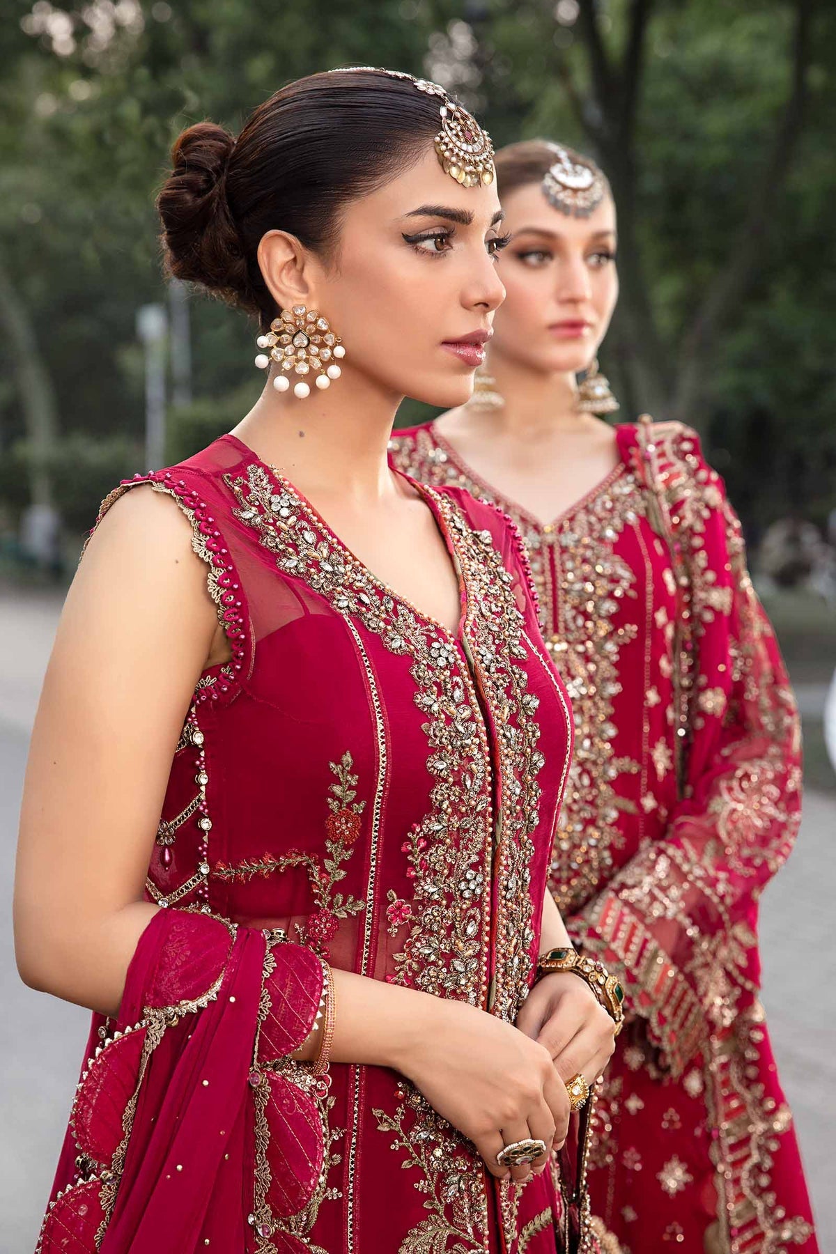 Maria B | Chiffon Formals 24 | Chiffon Suit | MPC-24-107 by Maria B - Designer Dress - Type: Ladies Clothes - Available at Libayah - 100% Original