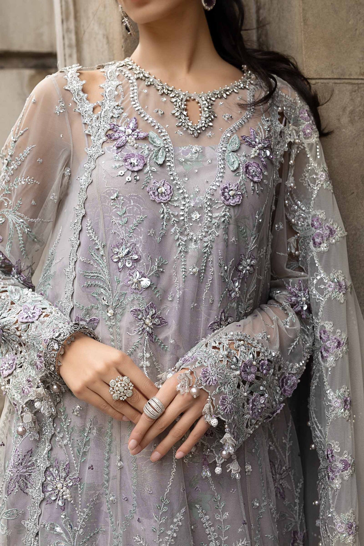 Maria B | Soiree Formals 25 | WF-09-07 by Maria B - Designer Dress - Type : Ladies Clothes - Available at Libayah - 100% Original 