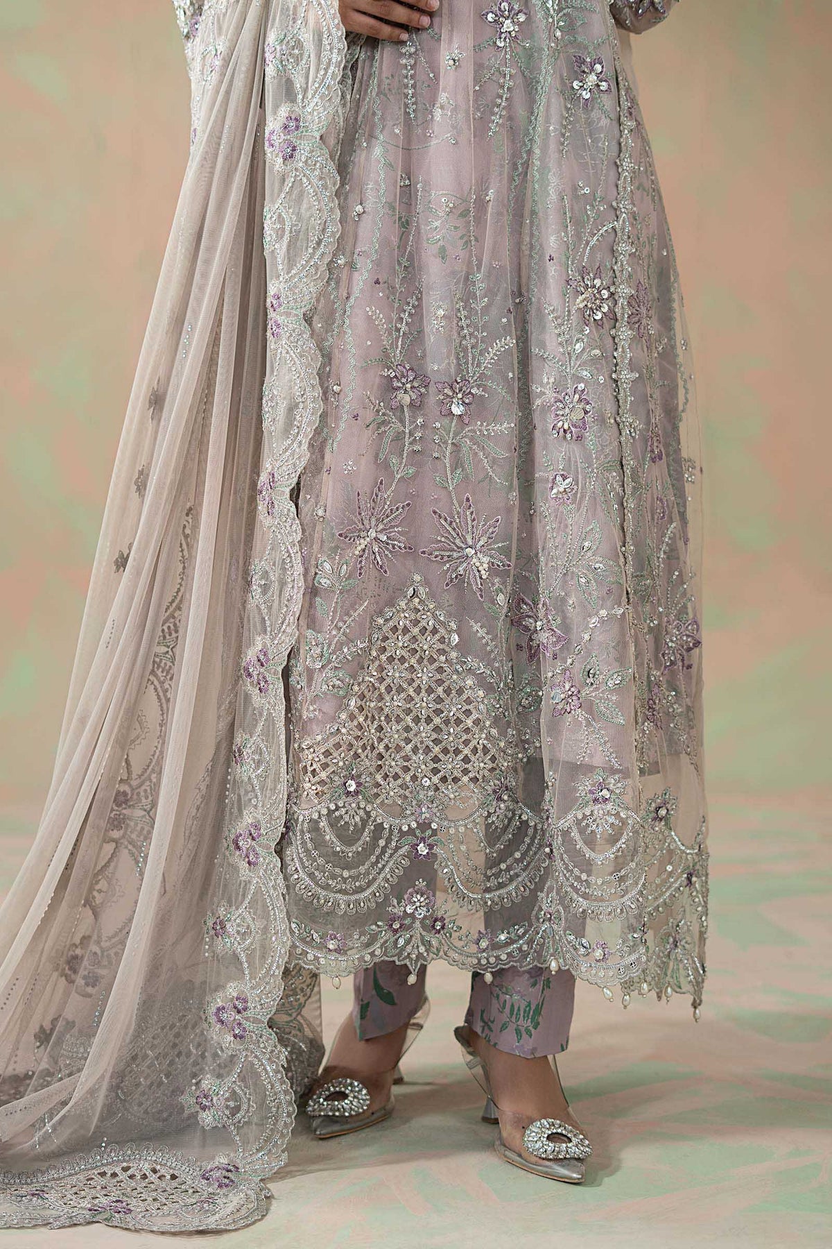 Maria B | Soiree Formals | WFS-09-07 by Maria B - Designer Dress - Type : Ladies Clothes - Available at Libayah - 100% Original 