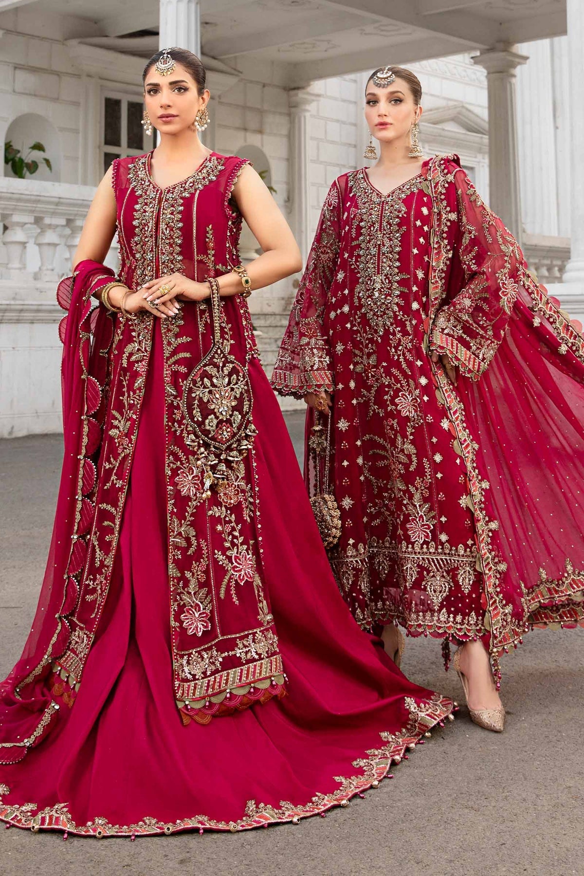 Maria B | Chiffon Formals 24 | Chiffon Suit | MPC-24-107 by Maria B - Designer Dress - Type: Ladies Clothes - Available at Libayah - 100% Original
