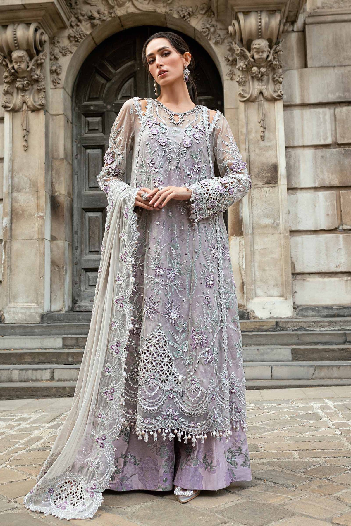 Maria B | Soiree Formals 25 | WF-09-07 by Maria B - Designer Dress - Type : Ladies Clothes - Available at Libayah - 100% Original 