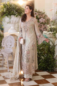 Maria b | Chiffon Formals 26 | MPC-26-107-Ivory Beige by Maria B - Designer Dress  - Type : Ladies Clothes - Available at Libayah - 100% Original 