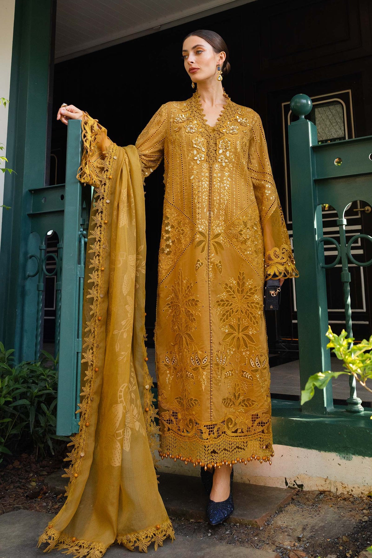 Maria B | luxury Lawn 26 | EL-26-07 by Maria B - Designer Dress  - Type : Ladies Clothes - Available at Libayah - 100% Original 
