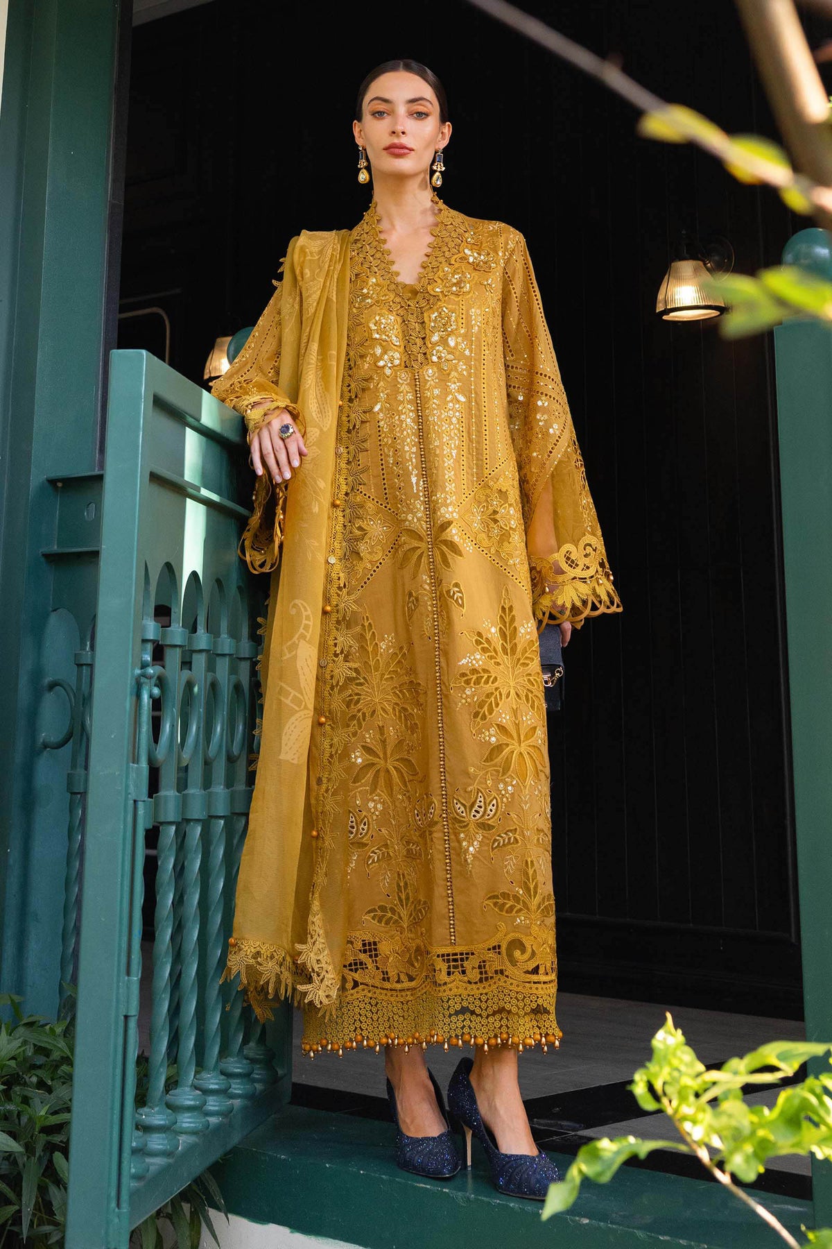 Maria B | luxury Lawn 26 | EL-26-07 by Maria B - Designer Dress  - Type : Ladies Clothes - Available at Libayah - 100% Original 