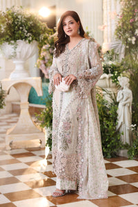 Maria b | Chiffon Formals 26 | MPC-26-107-Ivory Beige by Maria B - Designer Dress  - Type : Ladies Clothes - Available at Libayah - 100% Original 
