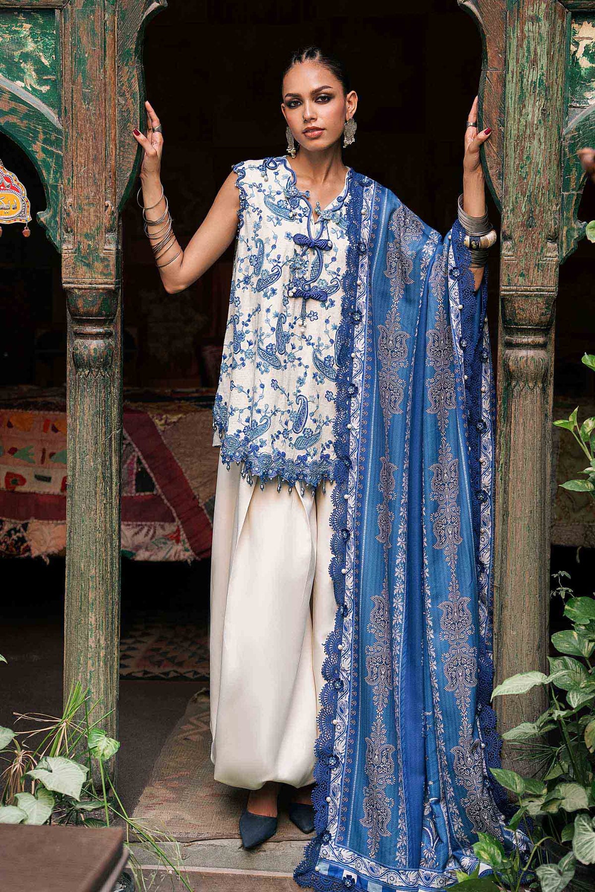 Maria B | M Prints Winter Fall 2026 | MPT-3108-A by Maria B - Designer Dress  - Type : Ladies Clothes - Available at Libayah - 100% Original 