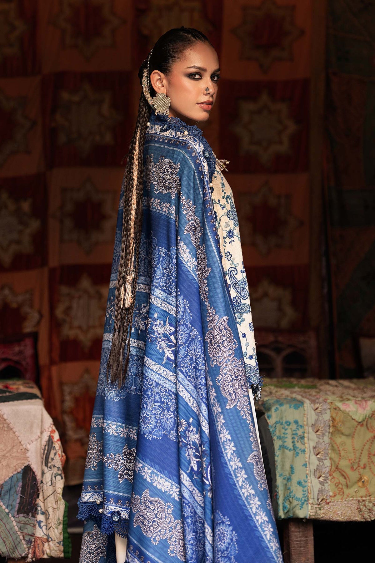 Maria B | M Prints Winter Fall 2026 | MPT-3108-A by Maria B - Designer Dress  - Type : Ladies Clothes - Available at Libayah - 100% Original 