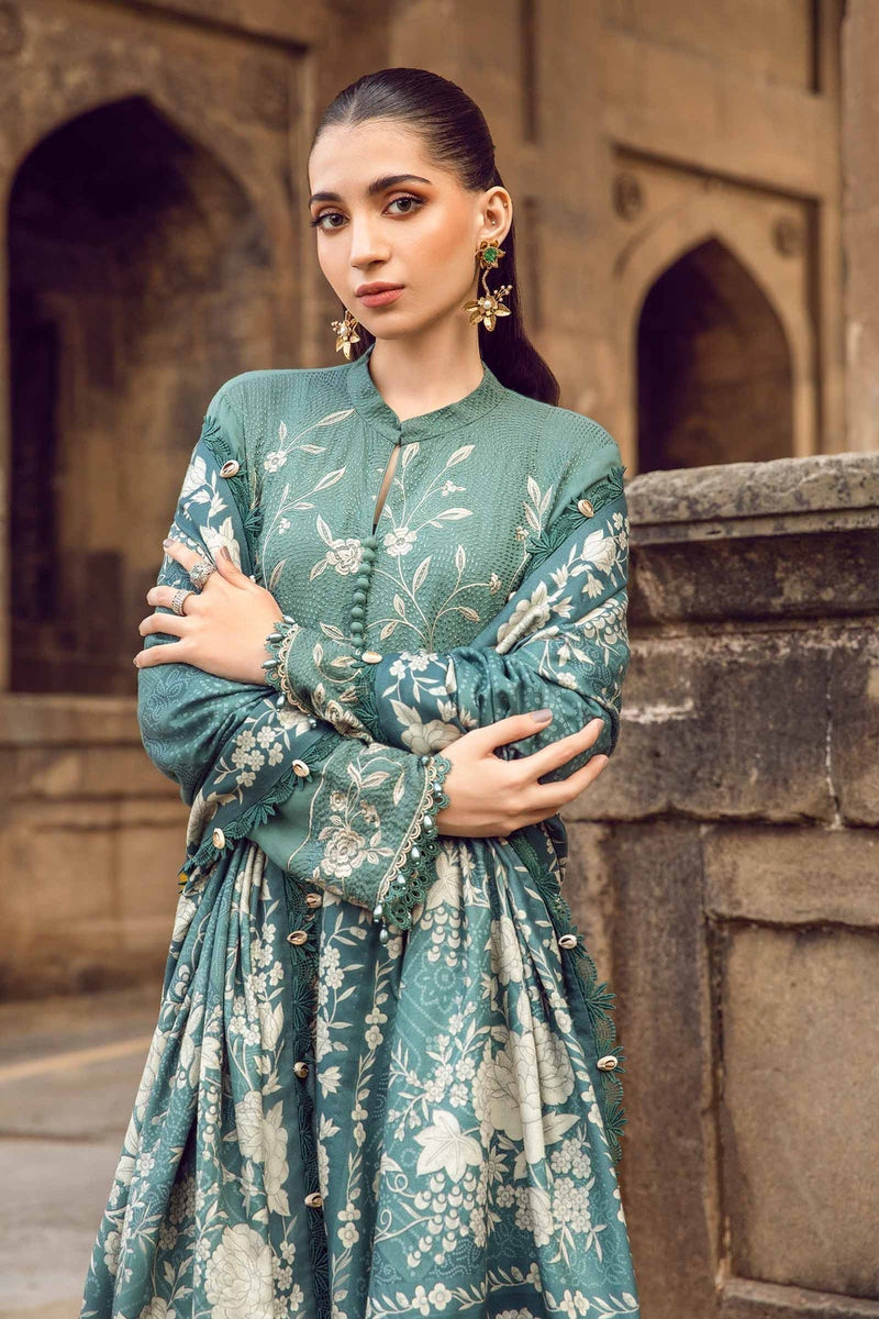 Maria B | M Prints Winter 24 | MPT-2408-A by Maria B - Designer Dress  - Type : Ladies Clothes - Available at Libayah - 100% Original 