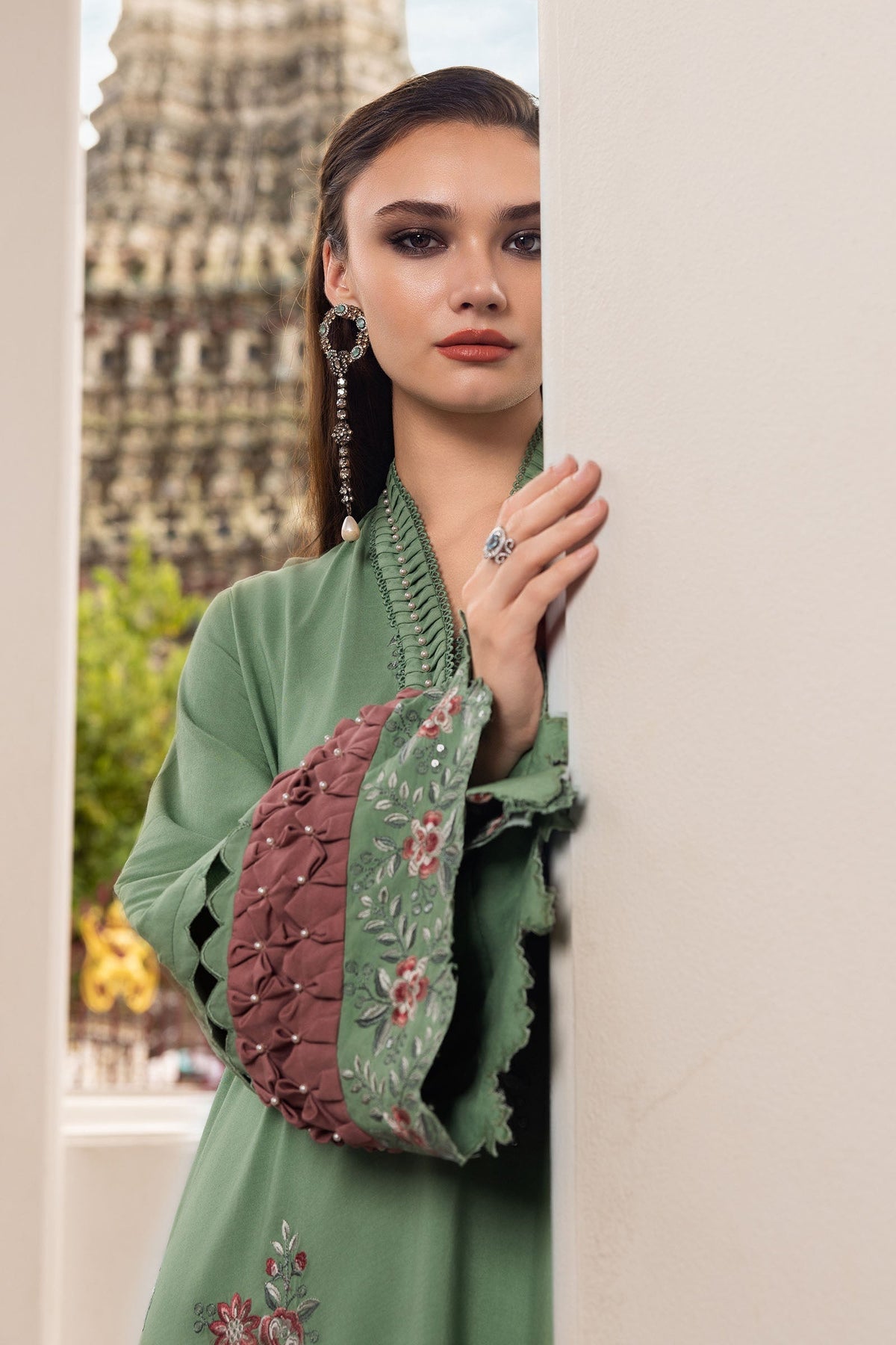 Maria B | M Prints Winter 25 | MPT-2808-A by Maria B - Designer Dress  - Type : Ladies Clothes - Available at Libayah - 100% Original 
