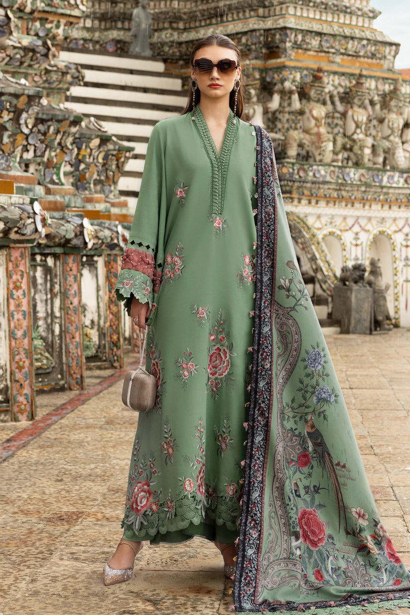 Maria B | M Prints Winter 25 | MPT-2808-A by Maria B - Designer Dress  - Type : Ladies Clothes - Available at Libayah - 100% Original 