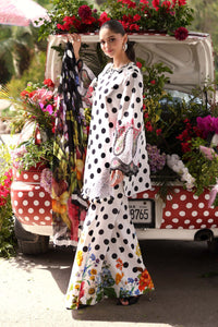 Maria B | M Prints 26 | MPT-3008-A by Maria B - Designer Dress  - Type : Ladies Clothes - Available at Libayah - 100% Original 