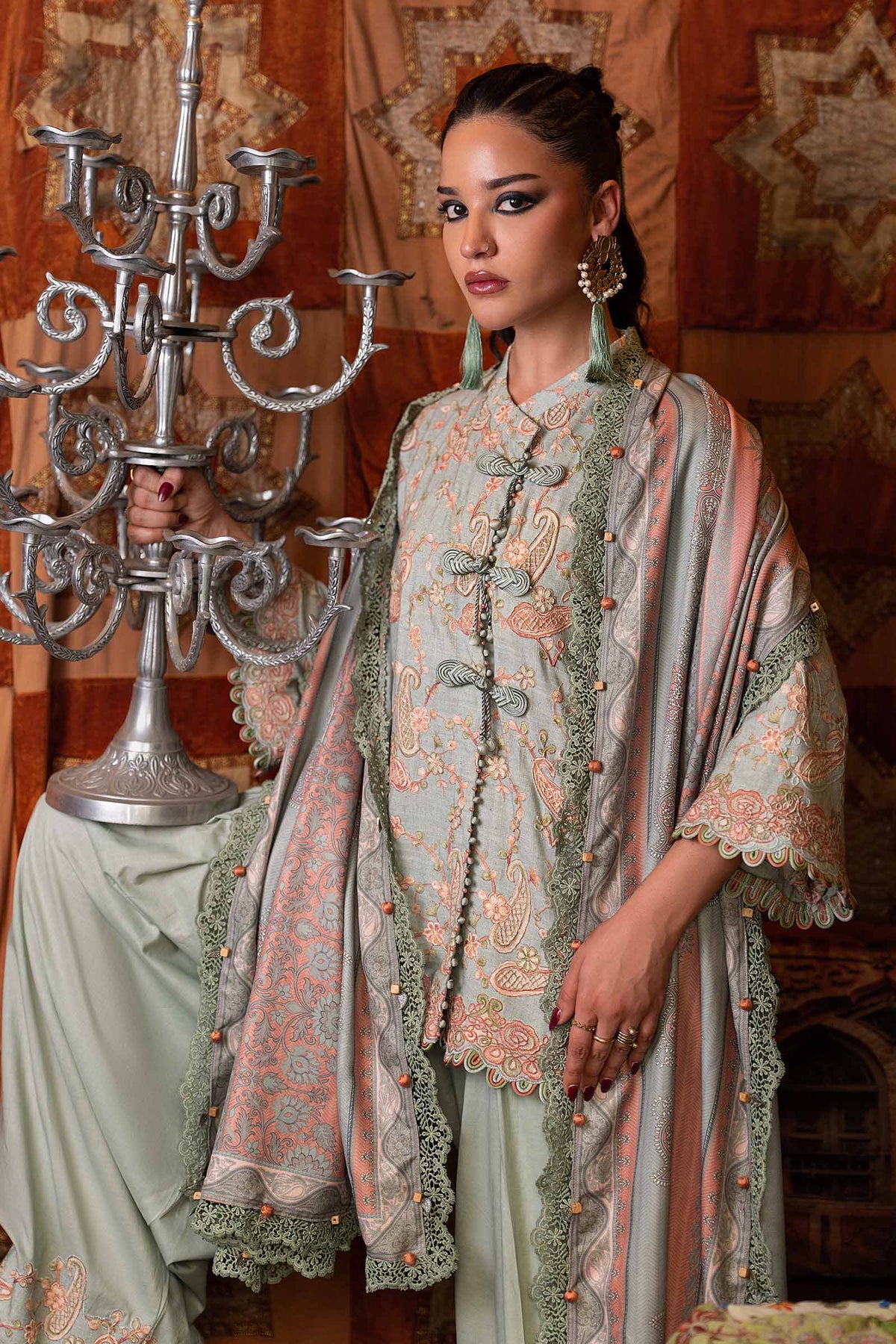 Maria B | M Prints Winter Fall 2026 | MPT-3108-B by Maria B - Designer Dress  - Type : Ladies Clothes - Available at Libayah - 100% Original 